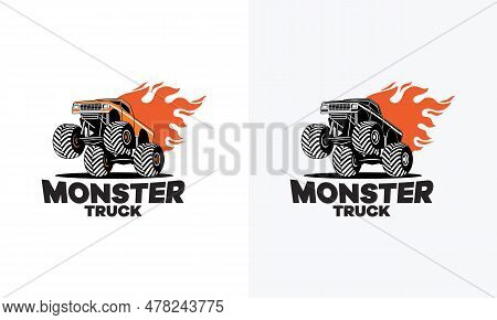 Extreme Monster Truck Vector & Photo (Free Trial) Bigstock