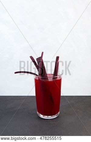 Salgam, Popular Turkish Drink. Traditional Beverage Made With Water, Purple Carrot Or Turnip (juice)
