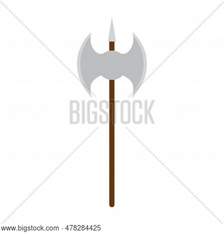 Isolated Axe Weapon Medieval Icon Vector Illustration