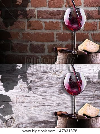 vetro Chease, cavatappi e vino in un barile
