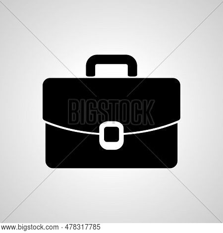 Briefcase Vector Simple Icon. Briefcase Isolated Vector Icon