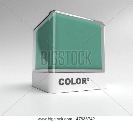 Design block in a green color