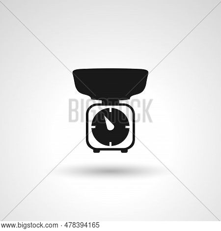 Store Weigher Sign. Weigher Isolated Simple Vector Icon