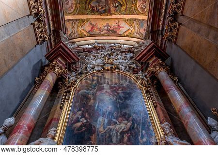 Peterskirche Church In Vienna, Austria, Interiors