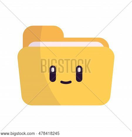 Isolated Cute Folder Office Icon Vector Illustration