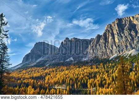 Italian Dolomites An Autumn Day