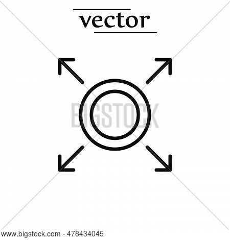Large Capacity Icon, Expand Icon Vector Illustration On White Background..eps
