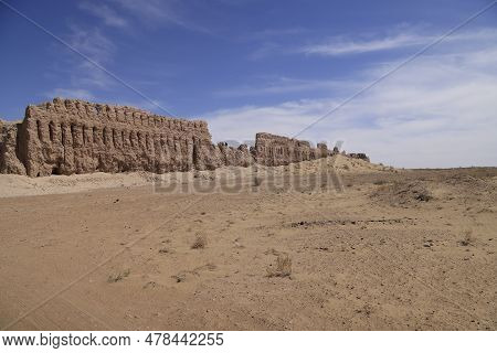 Janbas Qala Castle In Uzbekistan. High Quality Photo
