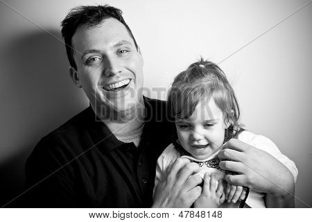 Little Girl With Her Daddy