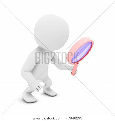 3d white human search