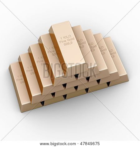 Gold pyramid