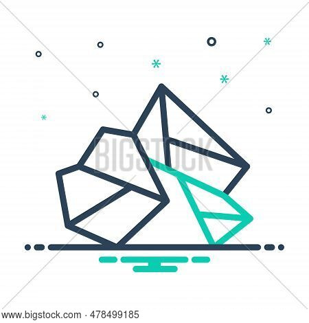 Mix Icon For Pierre Stone Rock Cliff Reef Cob Scaur Pebble Crystal Graphite Rocks-pile Gravel