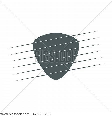 Guitar Icon Logo Design