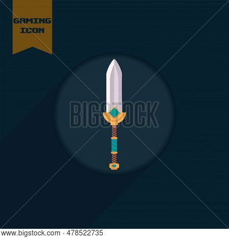 Vector Colored Sword Isolated Colored Vector & Photo (Free Trial) | Bigstock