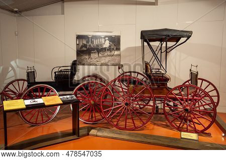 Toowoomba, Australia - May 24, 2023: Toowoomba National Carriage Collection On Cobb And Co Museum Wi