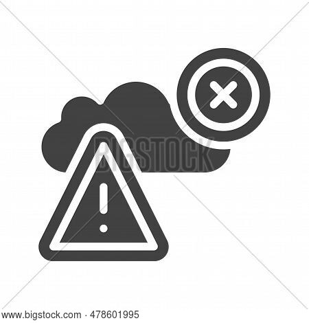 Access Denied Icon Image. Suitable For Mobile Application.
