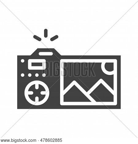 Camera Icon Image. Suitable For Mobile Application.
