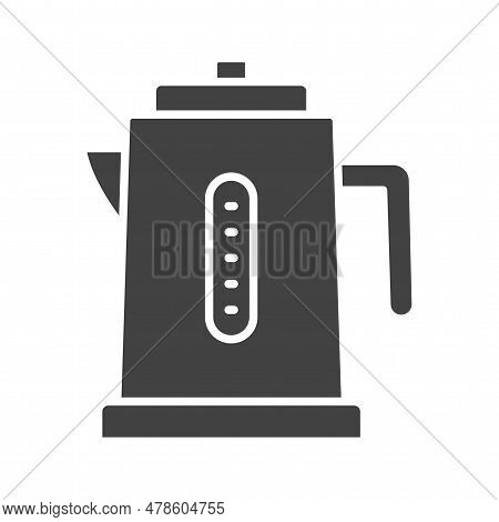 Electric Kettle Icon Image. Suitable For Mobile Application.