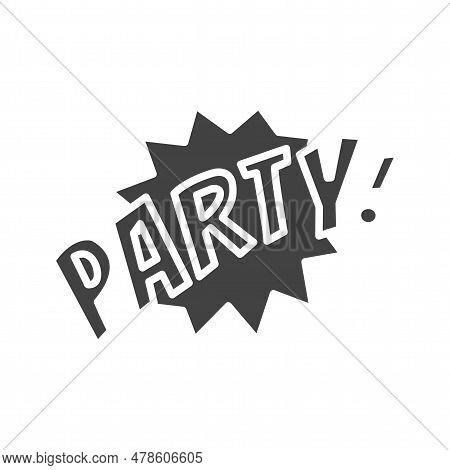 Party Icon Image. Suitable For Mobile Application.