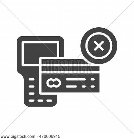 Rejected Icon Image. Suitable For Mobile Application.