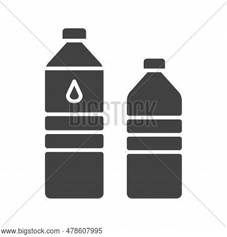 Water Bottles Icon Image. Suitable For Mobile Application.