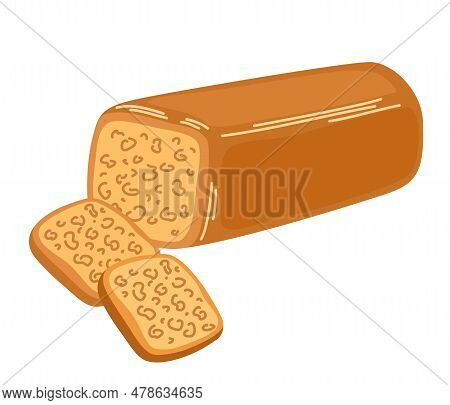 Smoked Round Cheese Cutter To Slices. Appetizing Farm, Dairy Product. Ricotta, Rauchkase, Bavarian. 