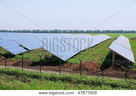 Solcelle paneler udenfor