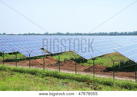 Solcelle paneler udenfor