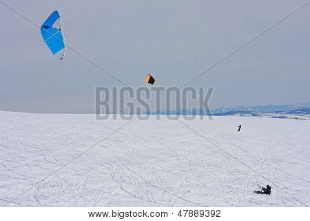 Kite sciatori