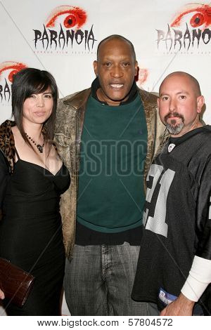 Jenapher Forline with Tony Todd and David Forline  at the Los Angeles Premiere of 'Dark Reel'. Queen Mary, Long Beach, CA. 03-15-09