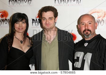 Jenapher Forline with Josh Eisenstadt and David Forline  at the Los Angeles Premiere of 'Dark Reel'. Queen Mary, Long Beach, CA. 03-15-09
