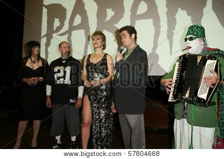 L-R Jenapher Forline, David Forline, Rena Riffel, Josh Eisenstadt and Count Smokula  at the Los Angeles Premiere of 'Dark Reel'. Queen Mary, Long Beach, CA. 03-15-09