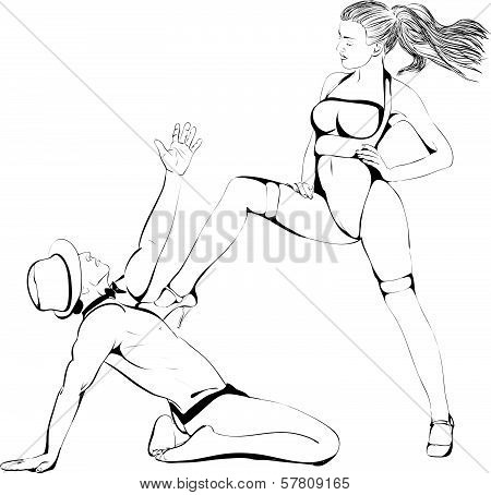 Pair of dancers