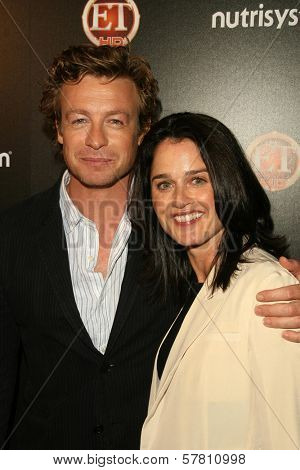 Simon Baker and Robin Tunney  at TV Guide Magazine's Sexiest Stars Party. Sunset Tower Hotel, Los Angeles, CA. 03-24-09