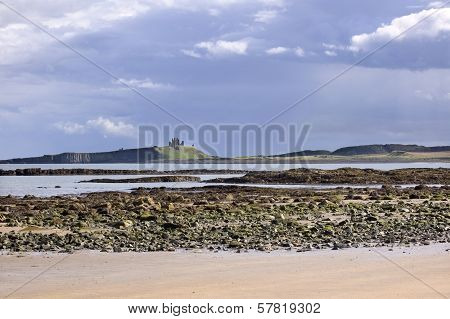 Dunstanburgh Castle From Beach