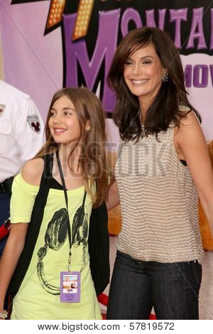 Emerson Rose Tenney and Teri Hatcher  at the Los Angeles Premiere of 'Hannah Montana The Movie'. El Capitan Theatre, Hollywood, CA. 04-02-09