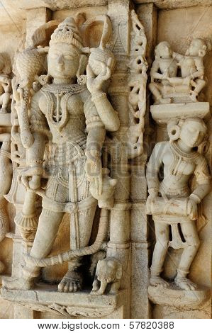 India, Jain Temple In Ranagpur,