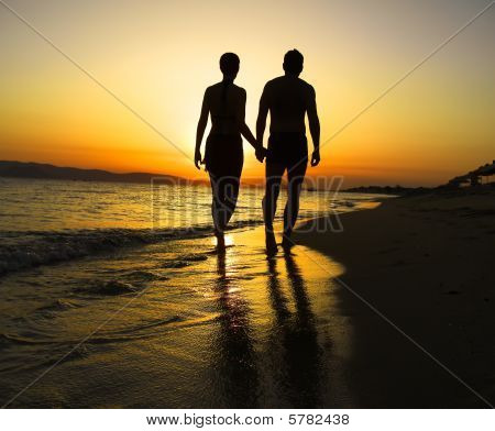 Romantic Beach Walk