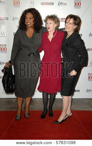 Oprah Winfrey and Elizabeth Guider   at The Hollywood Reporter's Annual Women In Entertainment Breakfast. Beverly Hills Hotel, Beverly Hills, CA. 12-05-08