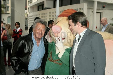 Dustin Hoffman and Matthew Broderick   at the World Premiere of 'The Tale of Despereaux'. Arclight Hollywood, Hollywood, CA. 12-07-08