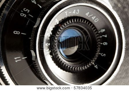 Closeup Of Old Retro Camera
