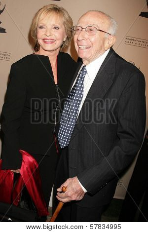 Florence Henderson and Sherwood Schwartz  at the Academy of Television Arts & Sciences Hall of Fame Ceremony. Beverly Hills Hotel, Beverly Hills, CA. 12-09-08