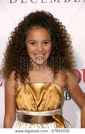 Madison Pettis   at the Los Angeles Premiere of 'Seven Pounds'. Mann Village Theatre, Westwood, CA. 12-16-08