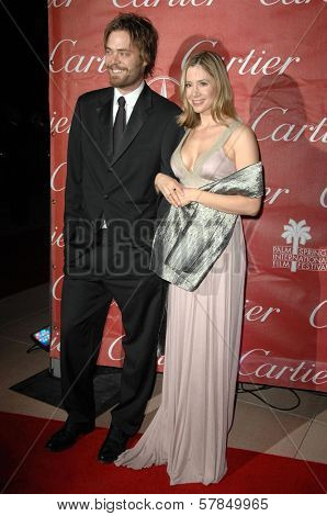 Christopher Backus and Mira Sorvino  at the Palm Springs Film Festival Gala. Palm Springs Convention Center, Palm Springs, CA. 01-06-09