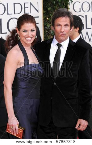 Debra Messing and Daniel Zelman at the 66th Annual Golden Globe Awards. Beverly Hilton Hotel, Beverly Hills, CA. 01-11-09