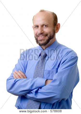 Smilende forretningsmand