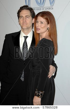 Daniel Zelman and Debra Messing at the 20th Annual Producers Guild Awards. Hollywood Palladium, Hollywood, CA. 01-24-09