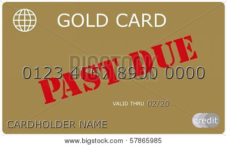 Past Due Gold Credit Card