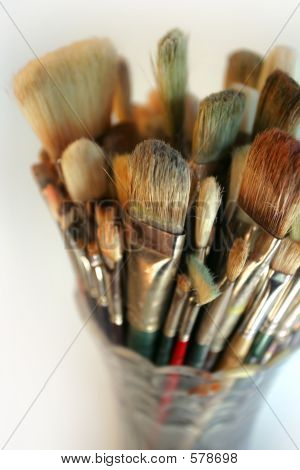 Váza použitého štětce