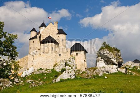 Medieval Castle In Bobolice, Poland